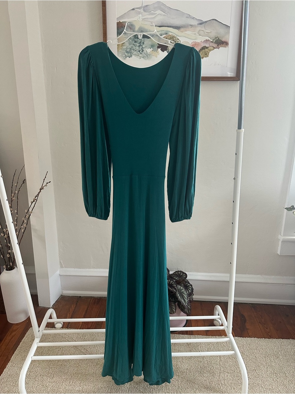 AYM Studio UK Deep Teal Long Sleeve Maxi Dress